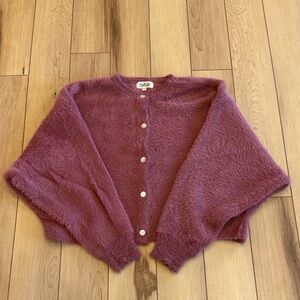 Listicle - Boutique Brand Plush Purple or Mauve Cardigan Sweater